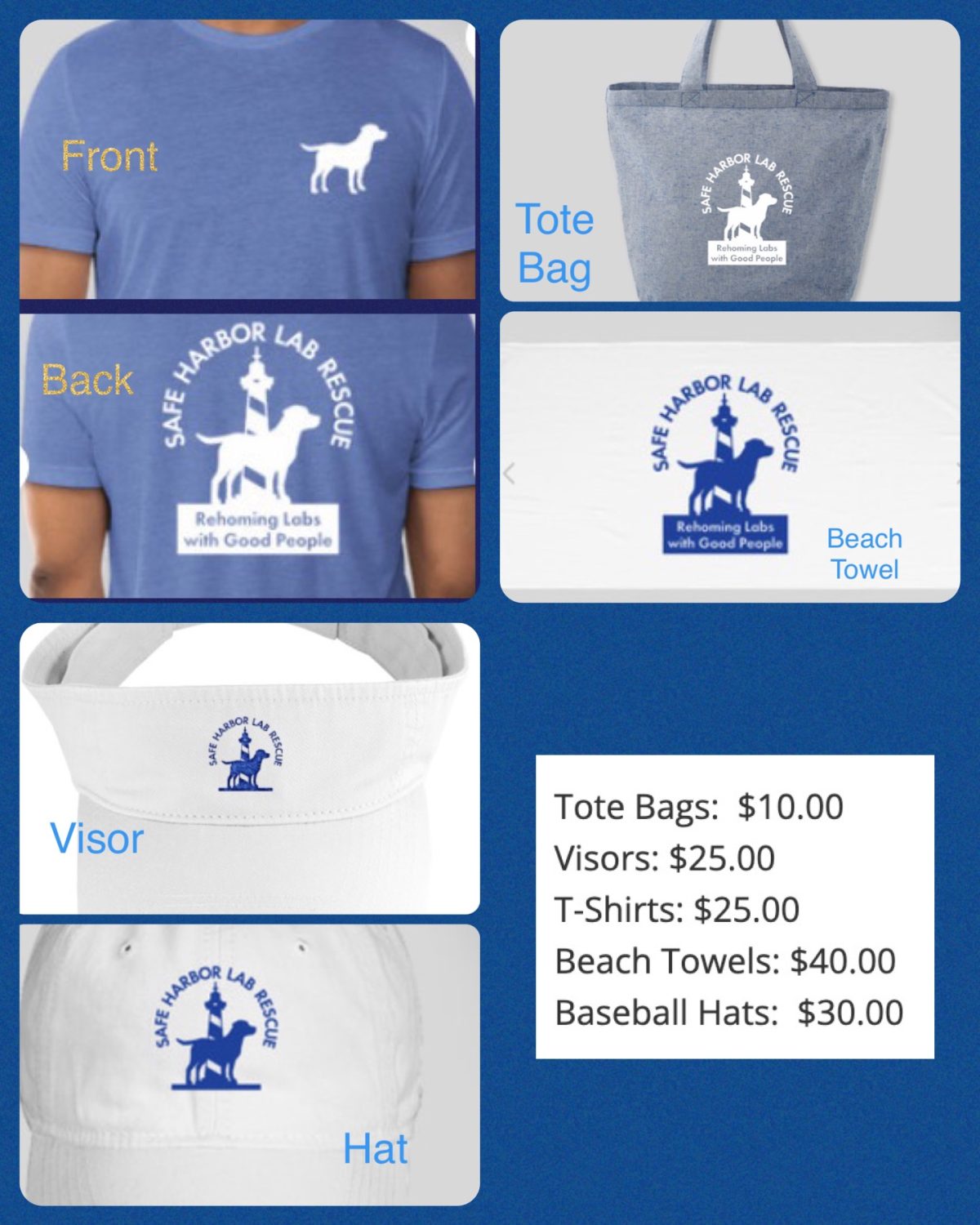 SHLR Merchandise - Safe Harbor Lab Rescue - Denver